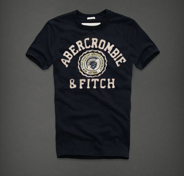 Abercrombie Fitch Hombres De Cuello Redondo Corto Remera AF5547